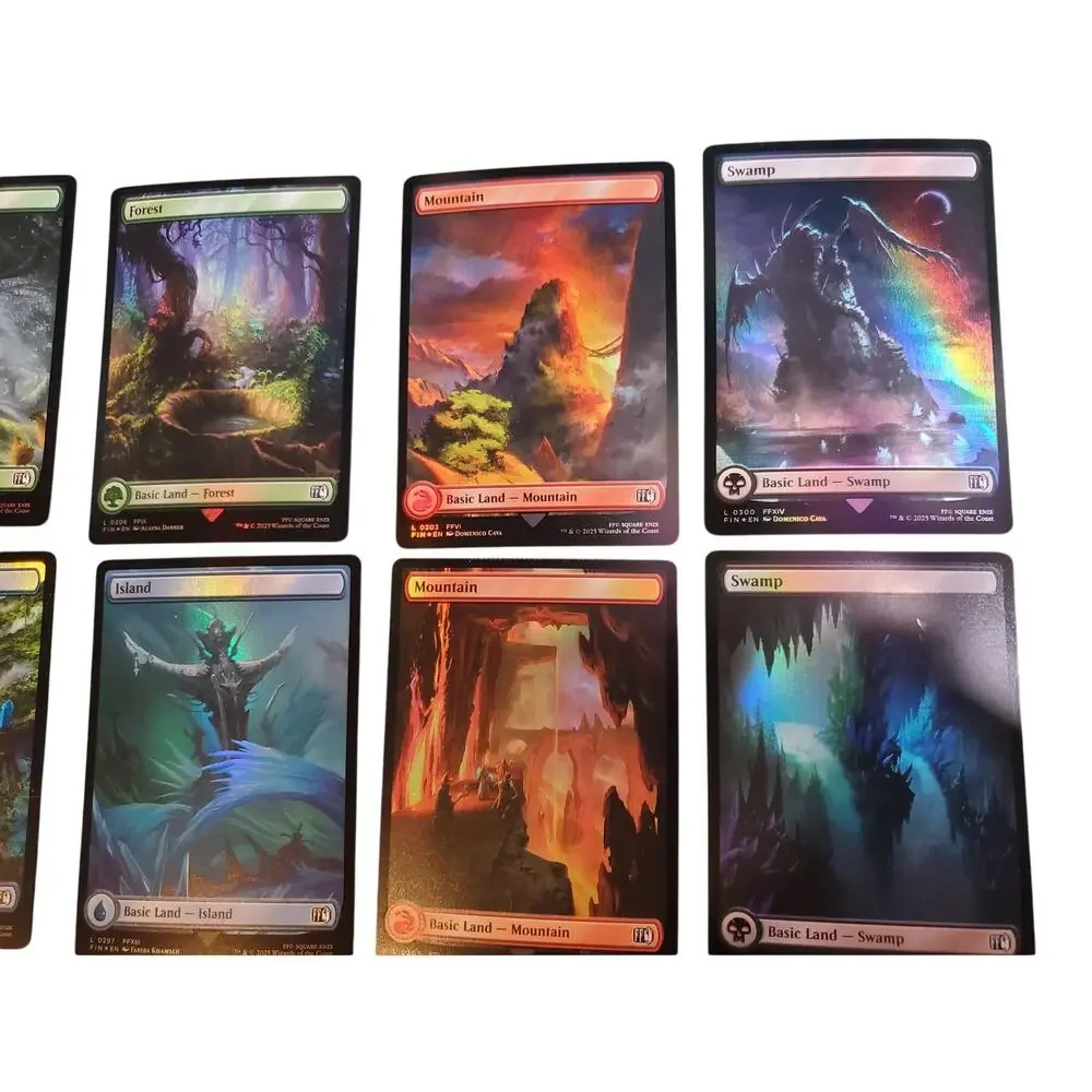 MTG - Final Fantasy - Foil Basic Land Set of 16